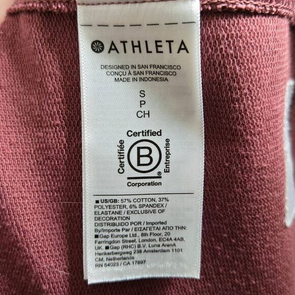 Athleta Retroterry Dress Size Small 1/4 Zip Pockets Comfort - Picture 5 of 6